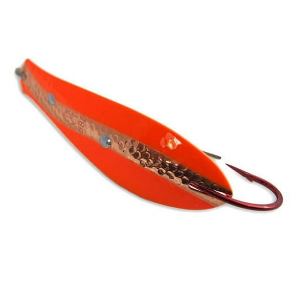 Doctor Spoon Weedless Series 2 oz 5-1/2" Long-Fl. Orange/Ham Copper Swirl