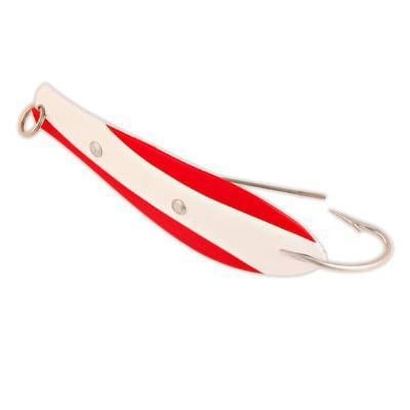 Doctor Spoon Weedless Series 2 oz 5-1/2" Long - Red/White Swirl