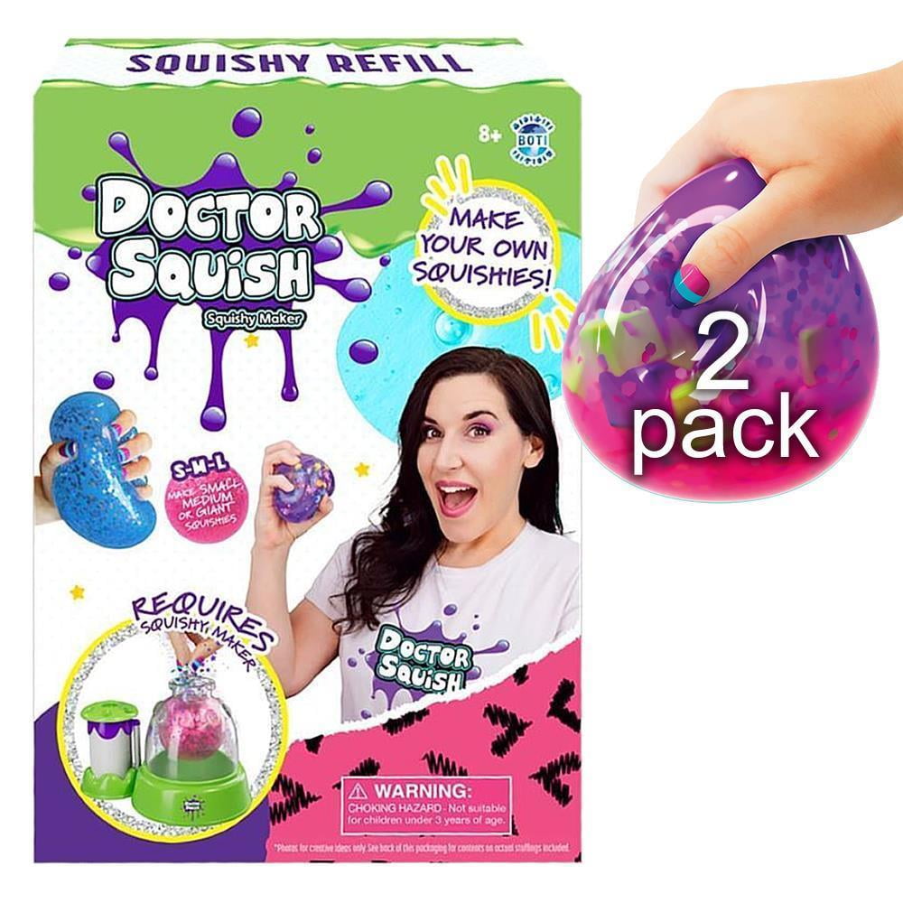 Doctor Squish Squishy Maker Refill 2Pack Kids Sparkle Slime Party