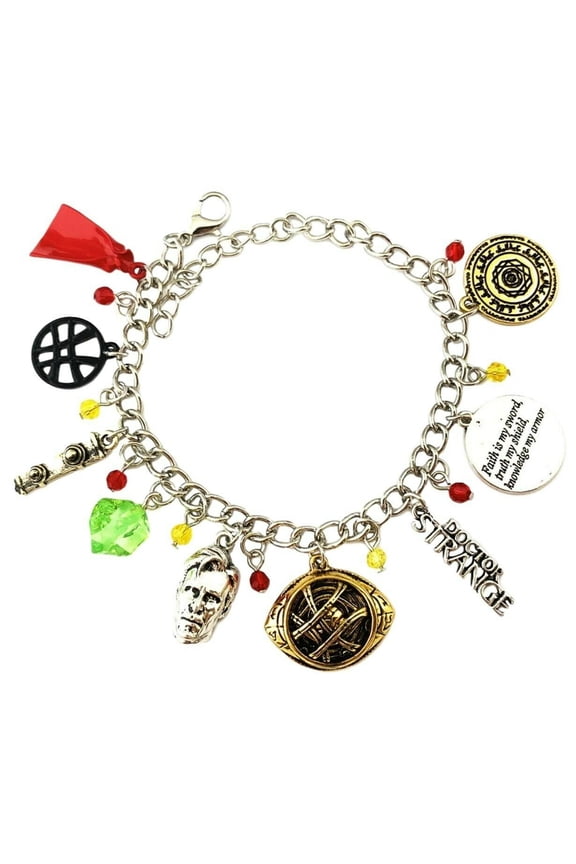 Doctor Strange 9 Themed Charms Metal Novelty Charm Bracelet