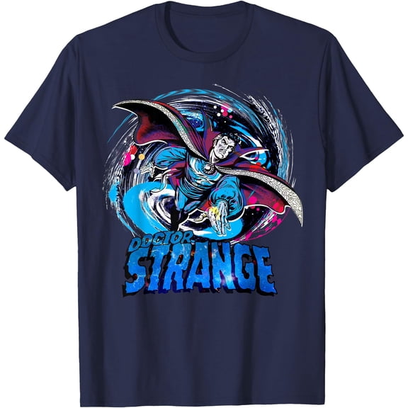 Doctor Strange Classic Retro Magic Warp Logo DTG Print Unisex T-Shirt