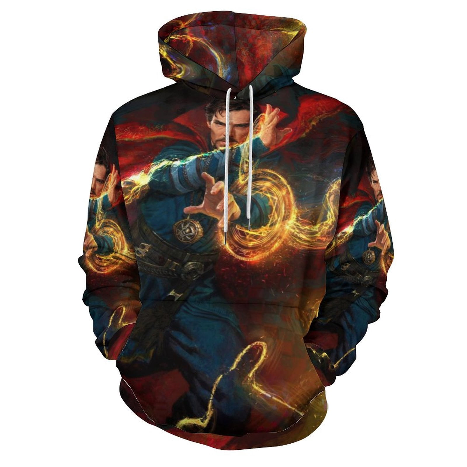 Men's & Women's Dragon 3D Print Hoodie - Long Sleeve Pullover Sweatshirt With Pocket (5XL, Black)