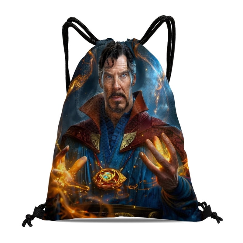Doctor Strange Pattern With Drawstring Pocket 15.7 * 17.7 Inches Comfortable Fabric Fashionable And Practical Showcasing Style