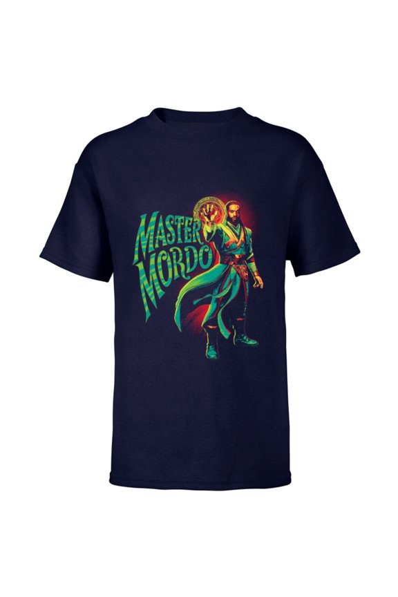 Doctor Strange in the Multiverse of Madness Master Mordo - Short Sleeve T-Shirt for Kids - Customized-Navy
