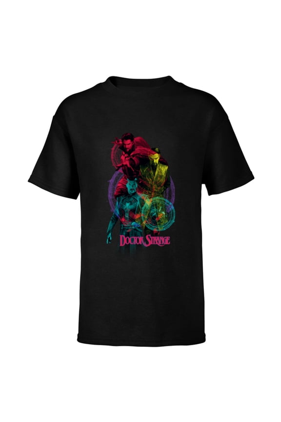 Doctor Strange in the Multiverse of Madness Mystical Trio - Short Sleeve T-Shirt for Kids - Customized-Black
