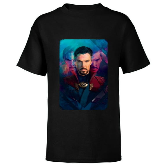 Doctor Strange in the Multiverse of Madness Shadows - Short Sleeve T-Shirt for Kids - Customized-Black