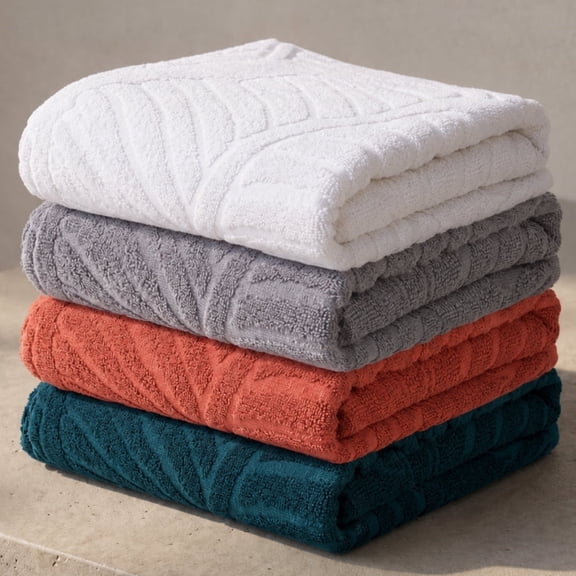 Doctor Towels Textured Bath Towel Sets 4 Count