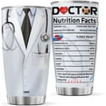thumbnail image 1 of Doctor Tumbler Coffee Mugs Doctors Appreciation Tumbler Stainless Steel Tumblers Wine Travel Insulated Mug Cup 20 Oz Decor Gifts For Men Graduate Graduation Day Retirement, 1 of 6
