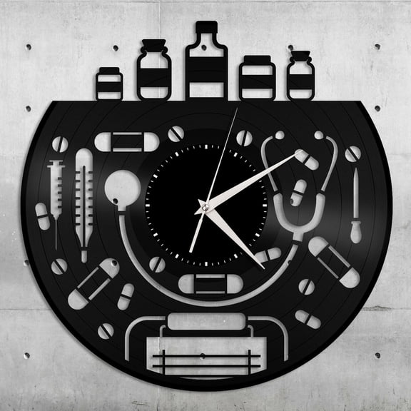 Doctor Vinyl Wall Clock Unique Gift for Friends Men Women Home Room Decoration Vintage Design Office Bar Room Home Decor