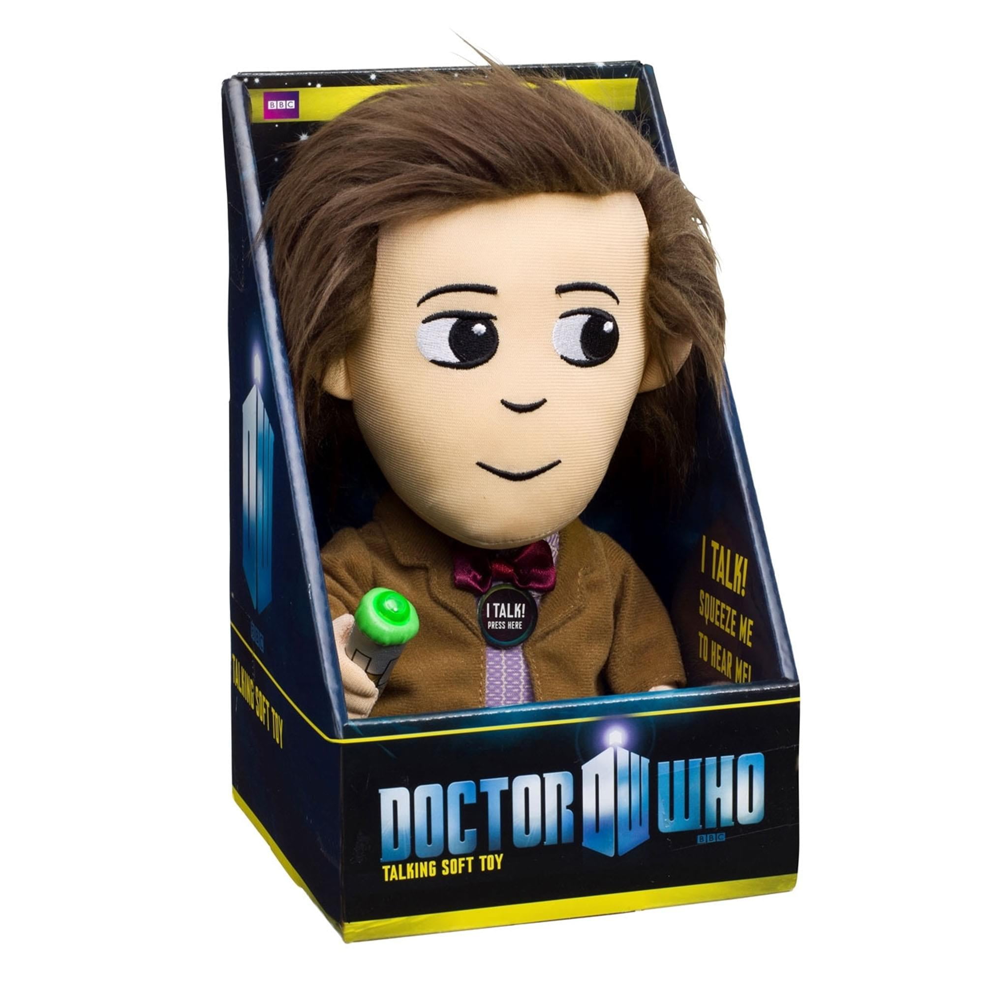 UNDERGROUND TOYS Doctor Who 11th Doctor w/ LED Sonic Screwdriver 9" Talking Plush