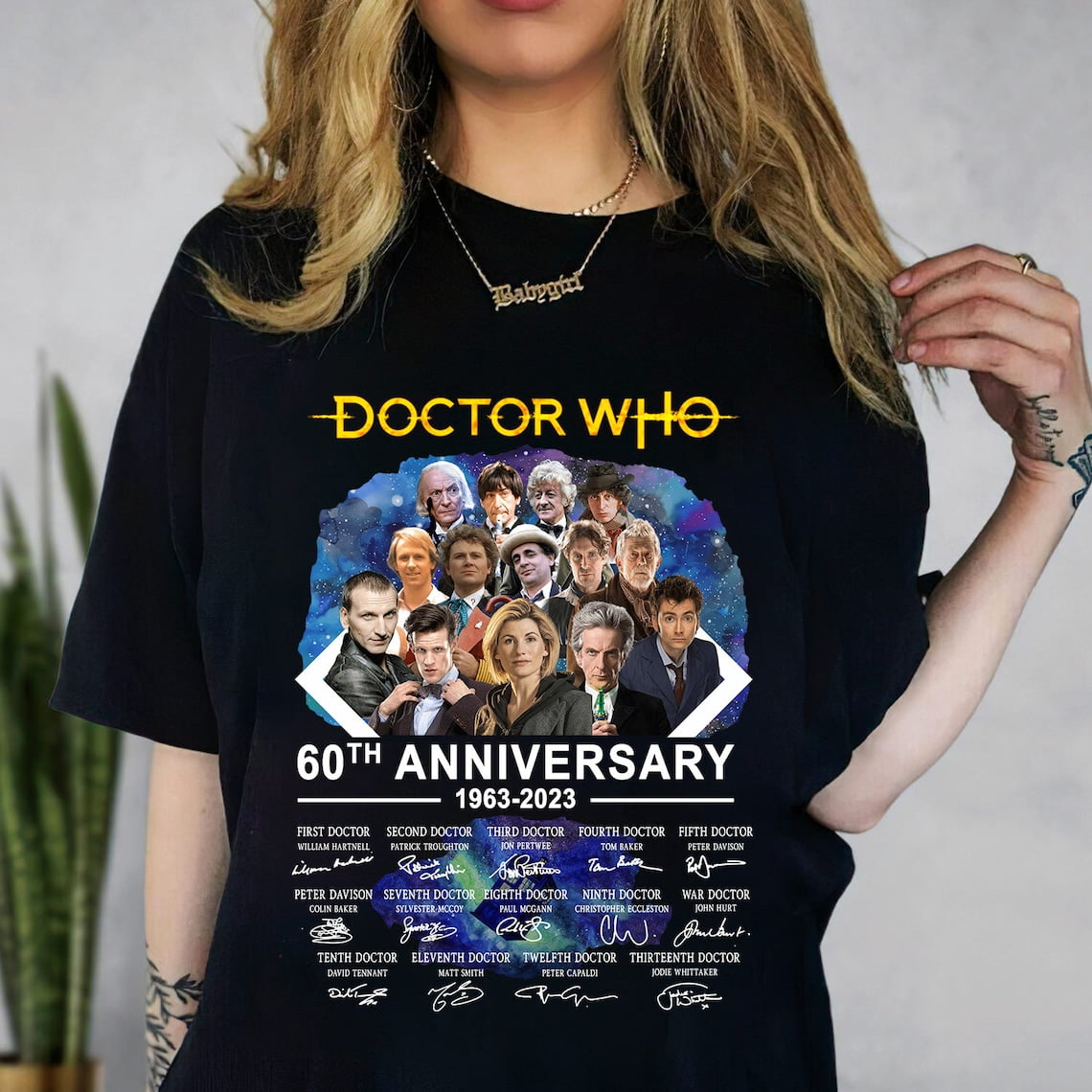 Doctor Who 60th Anniversary 1963 2023 Signature Thank You For The Memories TShirt, Movie