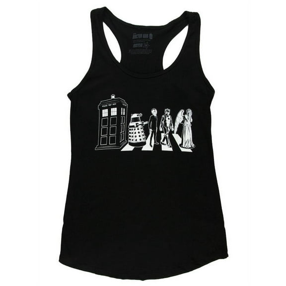 Doctor Who - Abbey Road Juniors Tank Top Navy SM