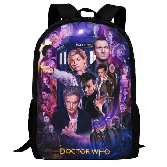Doctor Who Backpack, Casual Laptop Backpack for College Daily, Unisex Computer Bag, Fits 15 Inch Notebook