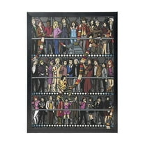 Doctor Who Black Framed Canvas Wall Art Fashion Decor, 12x16in Wall Decor For Living Room, Bedroom, Office