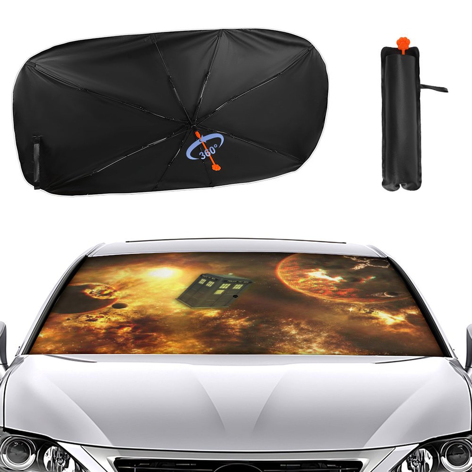 Car Windshield Sun Shade Foldable Car Windshield Sun Shade - View #8