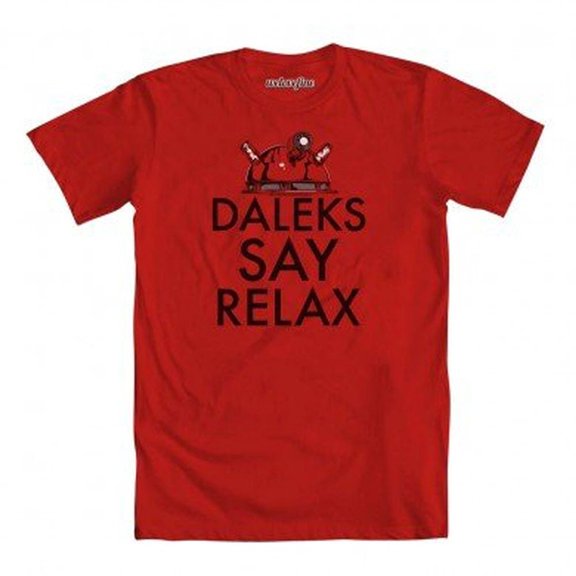 Doctor Who Daleks Say Relax Adult Red T-Shirt