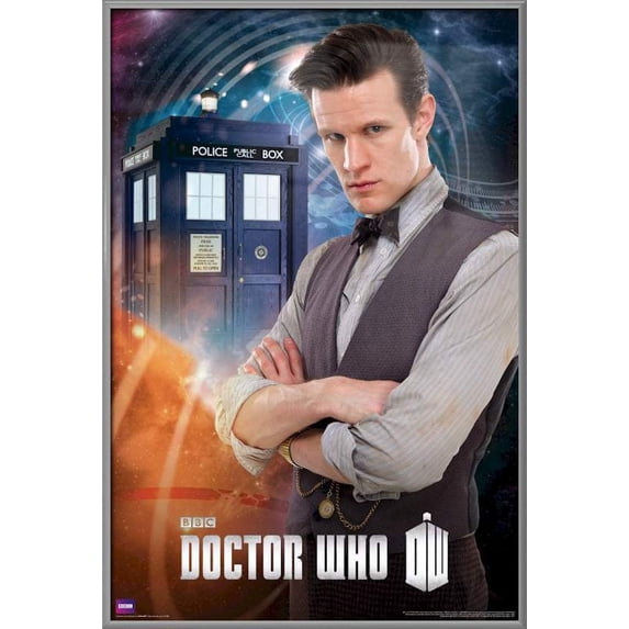 Doctor Who - Framed TV Show Poster (The Dr. & The Tardis) (Matt Smith ...