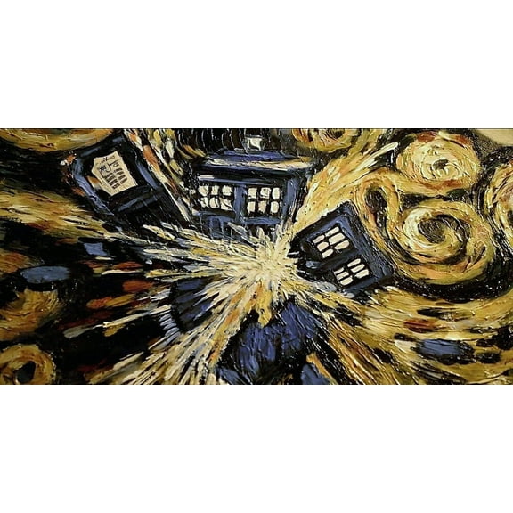 Doctor Who III Exploding Tardis - CANVAS OR PRINT WALL ART