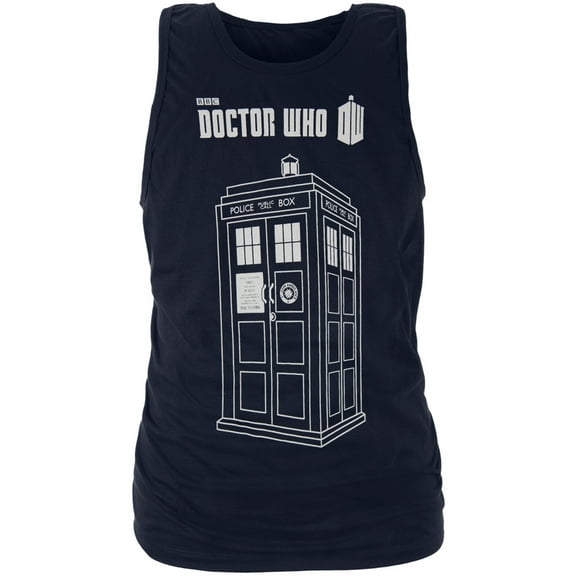 Doctor Who - Linear Tardis Tank Top - Medium