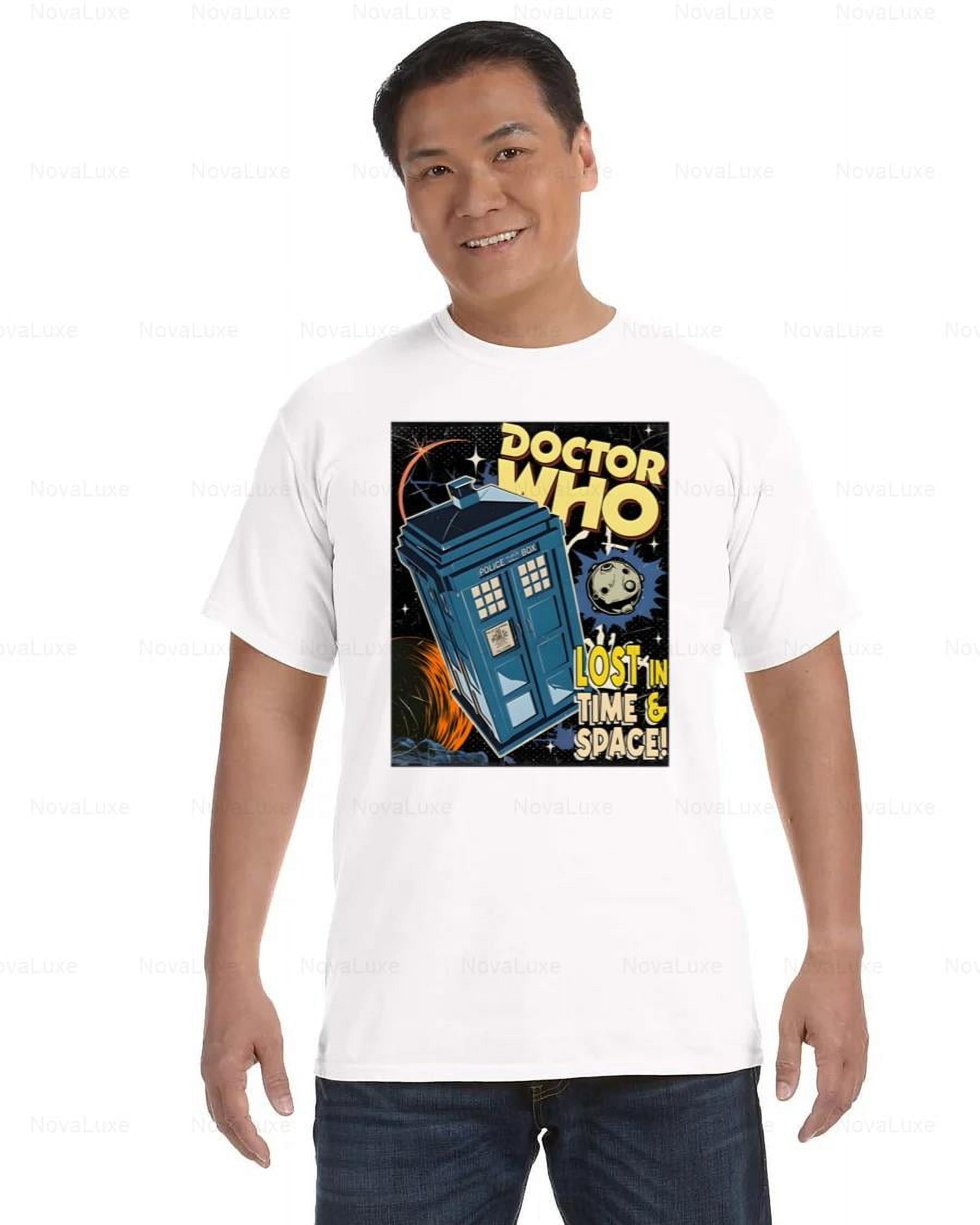 Doctor Who Lost In Time and Space Police Box Fan Gift Comfort Color T ...