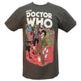 thumbnail image 1 of Doctor Who Mens T-Shirt - 10th Doctor Comic Style Monster Mayhem Image (Medium), 1 of 3