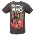 thumbnail image 1 of Doctor Who Mens T-Shirt - 10th Doctor Comic Style Monster Mayhem Image (Small), 1 of 3