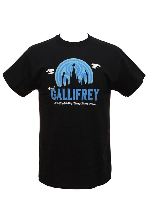 Mens T-Shirt - Visit Gallifrey A Wibbly Wobbly Timey Wimey Place (Small)
