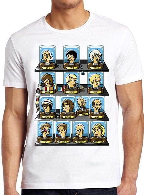 Doctor Who Simpsons Tv Show Parody Thirteen Doctors List Funny Gift T