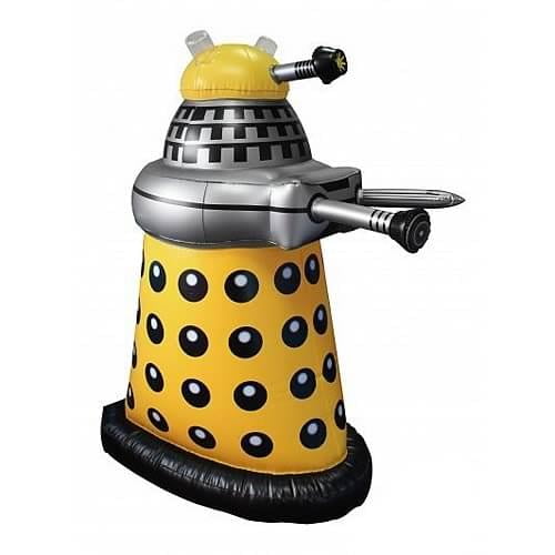 Doctor Who Small Inflatable 30" Desk Yellow Dalek