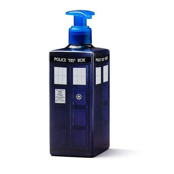 Doctor Who TARDIS Hand Soap Dispenser with Pre-filled Soap, Plastic