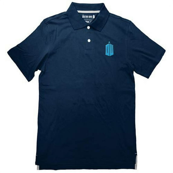 Ripple Junction Doctor Who Blue Logo Polo Adult Medium Unisex