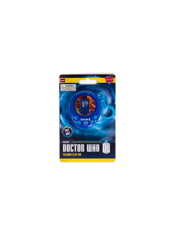Doctor Who TARDIS Talking Clip On Keychain - Pocket Pal & Backpack Keyring