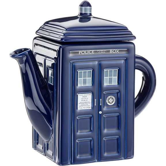 Doctor Who Tardis Ceramic Teapot - Unique Collectible Teapot for Fans and Collectors