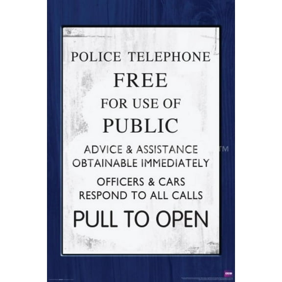 Doctor Who - Tardis Sign Poster (36 X 24)