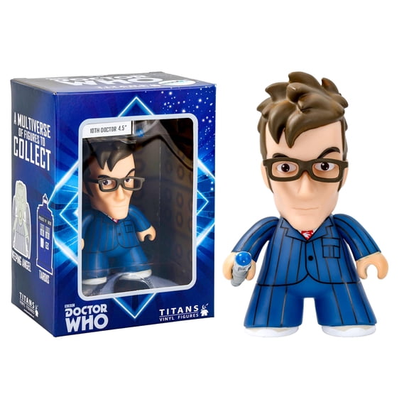 Doctor Who Titan 10th Doctor with Blue Pinstripe Suit 6.5" Vinyl Figure