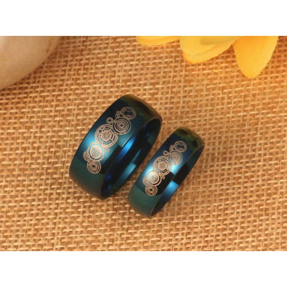 Doctor Who Titanium Steel Ring