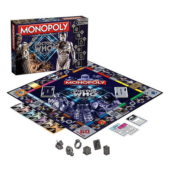 Monopoly Doctor Who Villains Edition Board Game