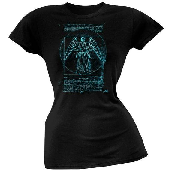 Doctor Who - Vitruvian Angel Juniors T-Shirt - X-Large