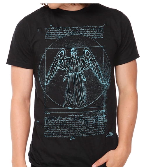 Doctor Who Weeping Angel Men's Graphic Print T-Shirt (Small)