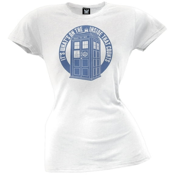 Doctor Who - Whats On The Inside Juniors T-Shirt