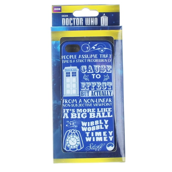 Doctor Who iPhone 5 Hard Snap Case Wibbly Wobbly Timey Wimey