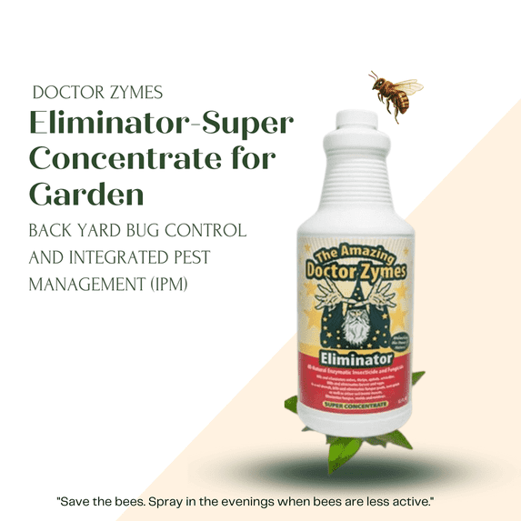 Doctor Zymes Eliminator Super Concentrate – Eco-Friendly |Powerful Cleaning for Home| Organic Garden Pest, Mildew & Fungus Control, 32oz