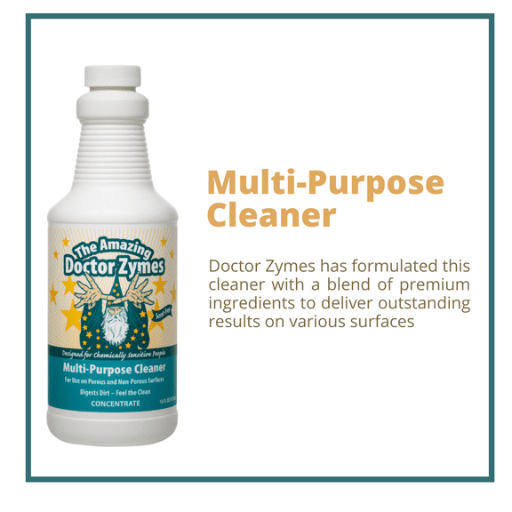 Doctor Zymes Multi-Purpose Cleaner Concentrate - Eco-Friendly & Versatile Cleaning Solution, 16oz
