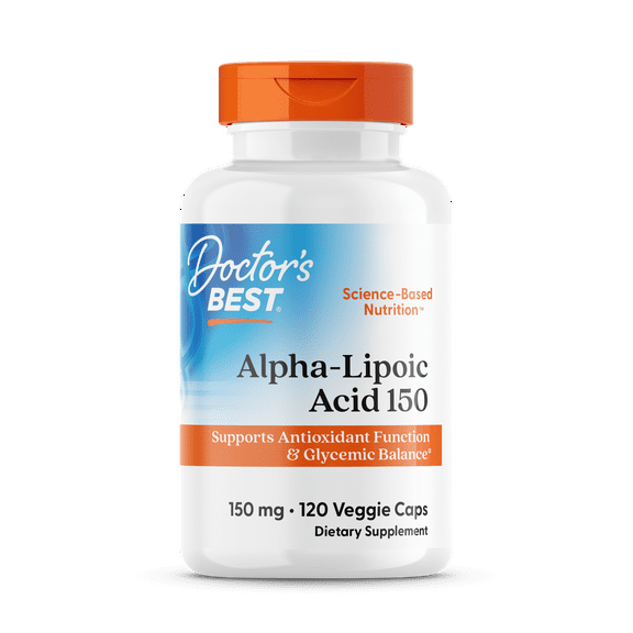 Doctor's Best Alpha-Lipoic Acid 150, 150 mg, 120 Veggie Caps