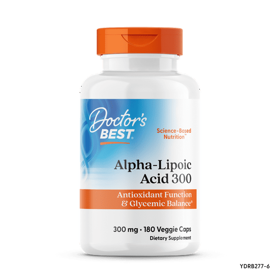 Doctor's Best Alpha-Lipoic Acid 300, 300 mg, 180 Veggie Caps