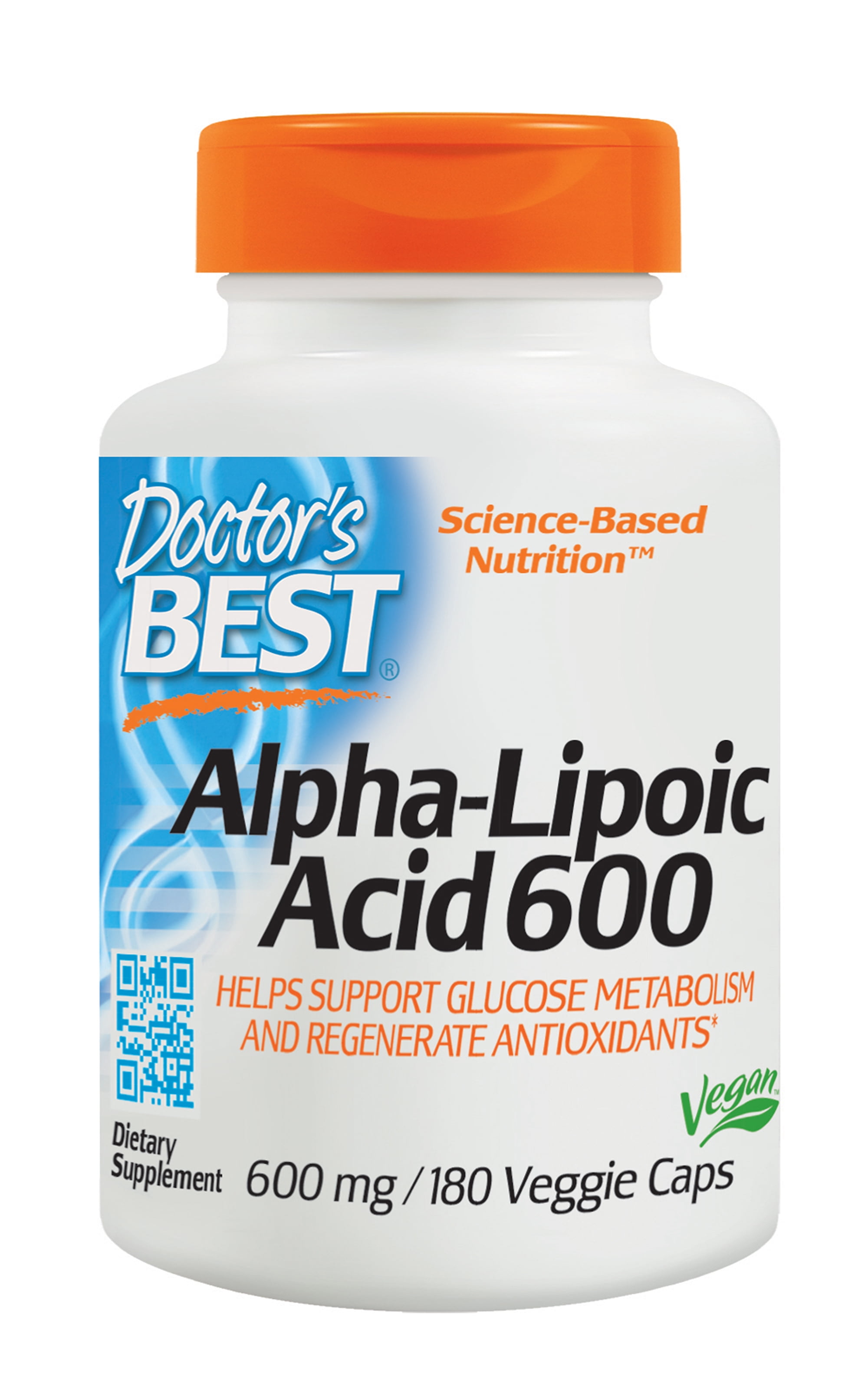 Doctor's Best Alpha-Lipoic Acid, 600 mg 180 Veggie Caps