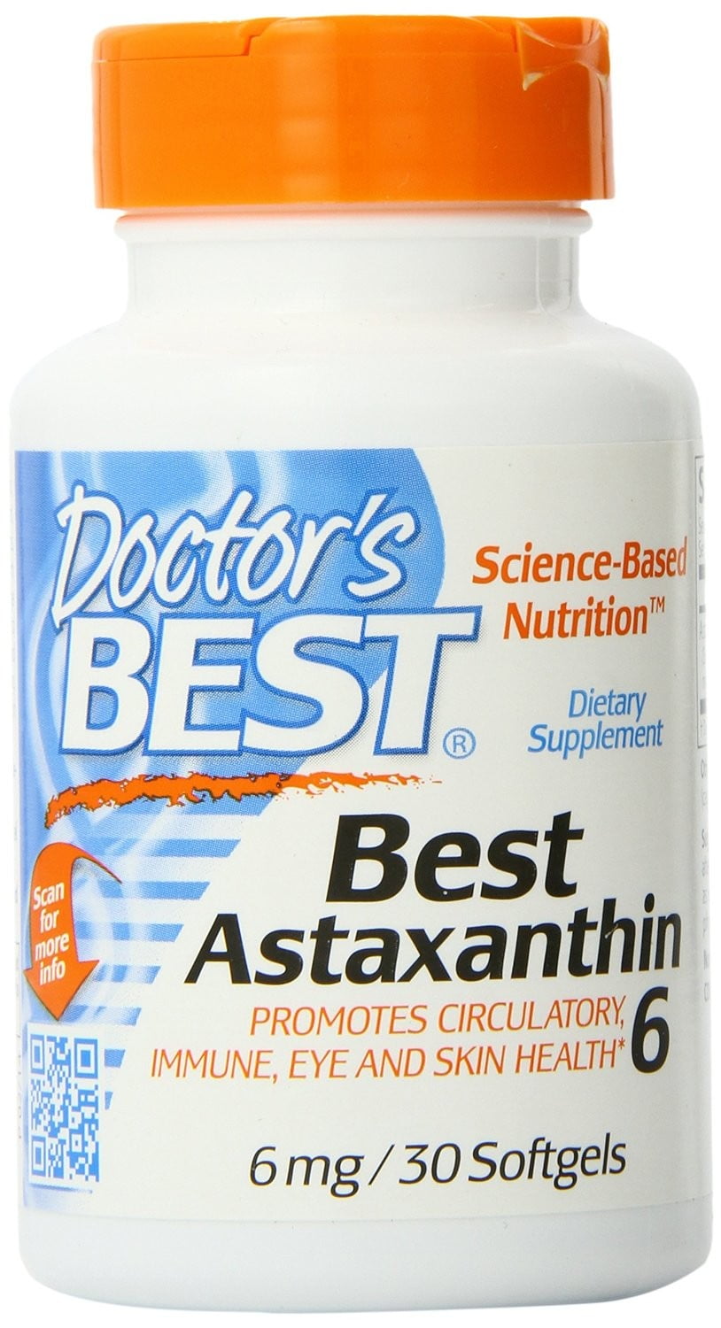 Doctor's Best Astaxanthin with Astareal 6 mg 30 Veg Sgels
