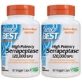 thumbnail image 1 of Doctor's Best - Best High Potency Serrapeptase, 90 Veggie Caps - 2 Packs, 1 of 5