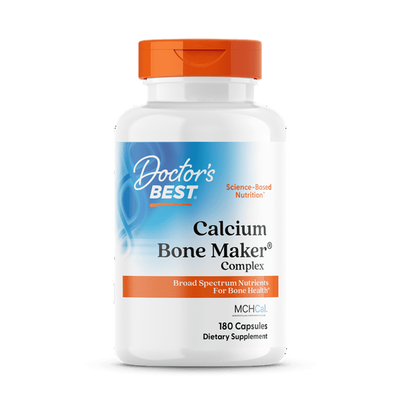 Doctor's Best Calcium Bone Maker Complex with Mchcal 180 Caps