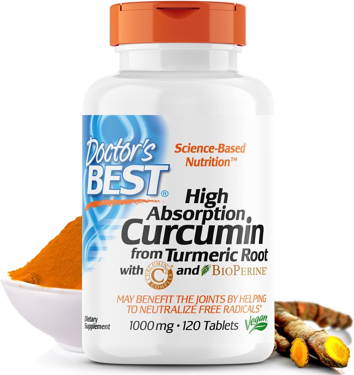 Doctor's Best Curcumin From Turmeric Root with C3 Complex & BioPerine